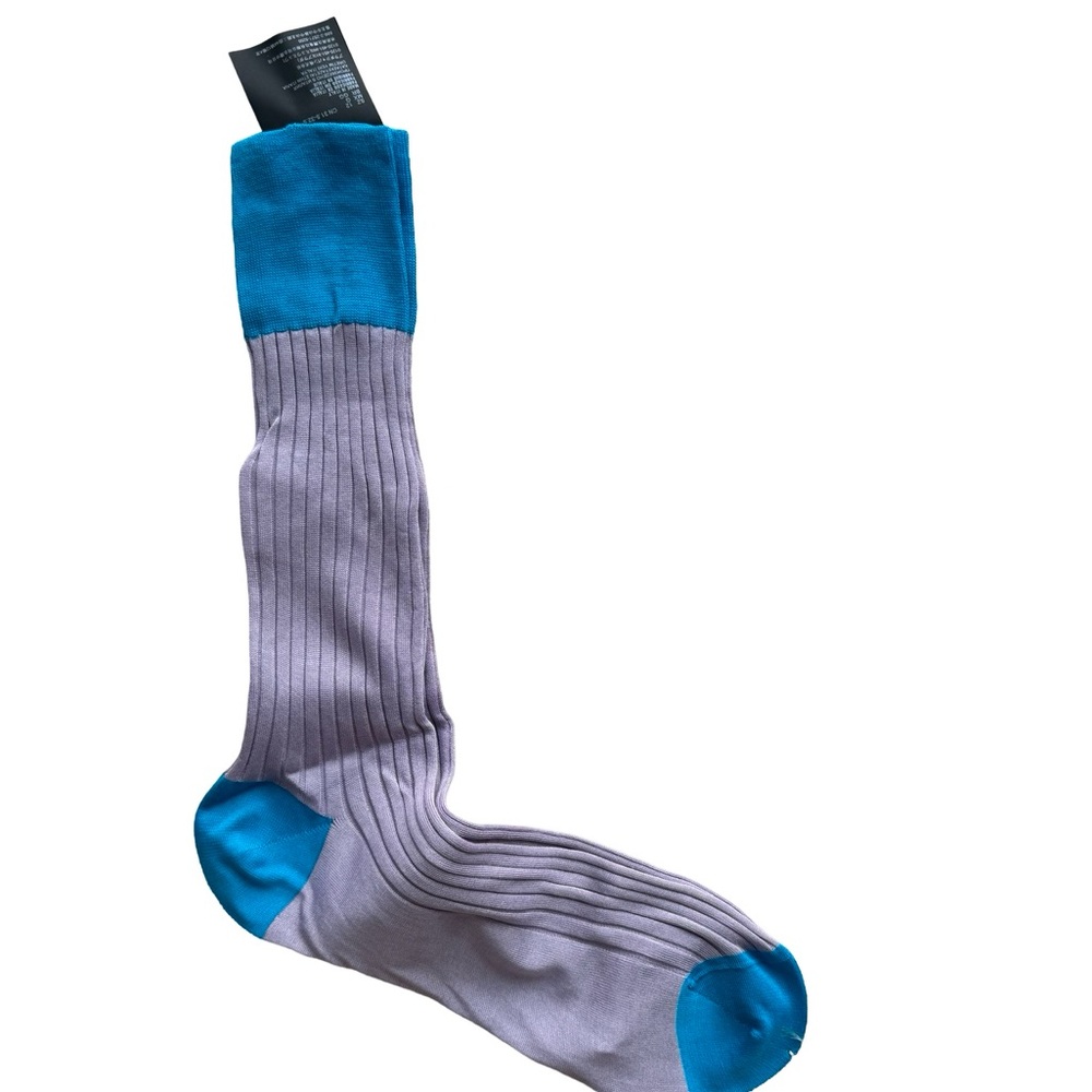 Set of 2 Superfine Cotton Prada Men’s Socks Size 12 - Picture 3 of 6